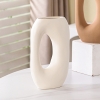 Vase en céramique beige H25 cm