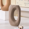 Vase en céramique marron clair H25 cm