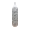Vase XL en polyrésine blanc et argent H59 cm
