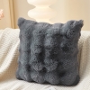 Coussin carré en tissu gris 43x43 cm