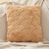 Coussin carré en tissu à motifs camel 43x43 cm