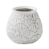 Vase en résine blanche H22 cm
