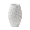 Vase en résine blanche H43 cm