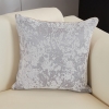 Coussin carré en tissu gris 45x45 cm