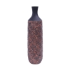 Vase XL en polyrésine noir et marron H50 cm