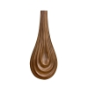 Vase goutte en polyrésine imitation bois H38 cm