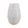 Vase design en résine blanc H30 cm