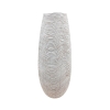 Vase design en résine blanc H51 cm