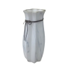 Vase en céramique couleur marbre blanc H27.5 cm