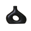 Vase en céramique noir H14 cm
