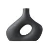 Vase en céramique noir H23 cm