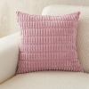 Coussin carré en tissu rose 43x43 cm