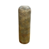 Vase XL en polyrésine vert et doré H43 cm