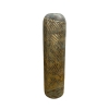 Vase XL en polyrésine vert et doré H54 cm