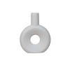 Vase en céramique blanc H22 cm
