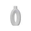 Vase en céramique blanc H27 cm