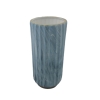 Vase en céramique couleur marbre bleu ciel H27 cm