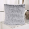 Coussin carré en tissu gris 42x42 cm
