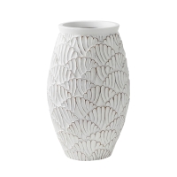 Vase en résine blanche H43 cm