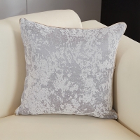 Coussin carré en tissu gris 45x45 cm