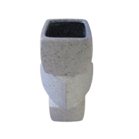 Vase en céramique blanc H31 cm
