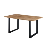 Table à manger rectangulaire couleur chêne