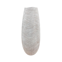 Vase design en résine blanc H51 cm