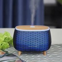 Diffuseur d'huiles essentielles à LED noir