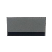 Tête de lit cloutée en tissu lin gris 160 cm