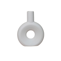Vase en céramique blanc H22 cm