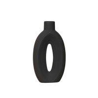 Vase en céramique noir H27 cm