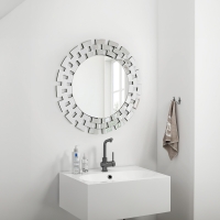 Miroir mural rond design 90 cm