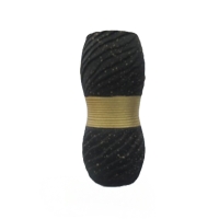 Vase en céramique noir et doré H24 cm