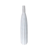 Vase soliflor en résine blanc H76 cm