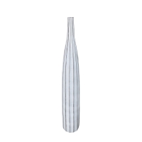 Vase soliflore en résine blanc H101 cm