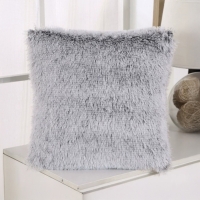 Coussin carré en tissu gris 42x42 cm