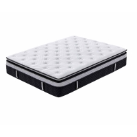 Matelas hybride mémoire de forme aux ressorts ensachés 180 x 200 cm épaisseur 35 cm