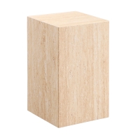 Table d'appoint marbre d'ingénierie couleur travertin