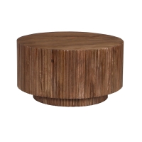 Table basse bois de manguier brun clair VICTOR 70 cm