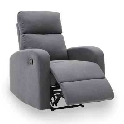 Fauteuil en tissu gris relax