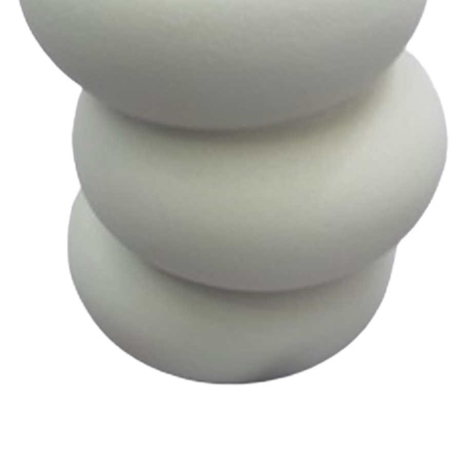 Vase en céramique beige H17.5 cm
